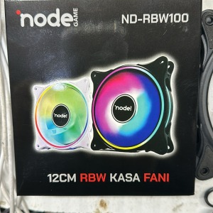 Node Game 12cm Rainbow Led Fan - Performans Seri Sessiz Kasa Fanı FAN1RBW (Beyaz)
